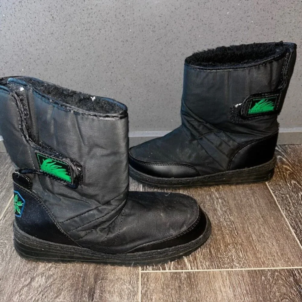 Itasca Ziggy WOS 804045 Mens 9/10 Snow Boot Black Round Toe Ankle Boots